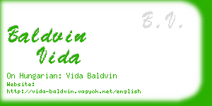 baldvin vida business card
